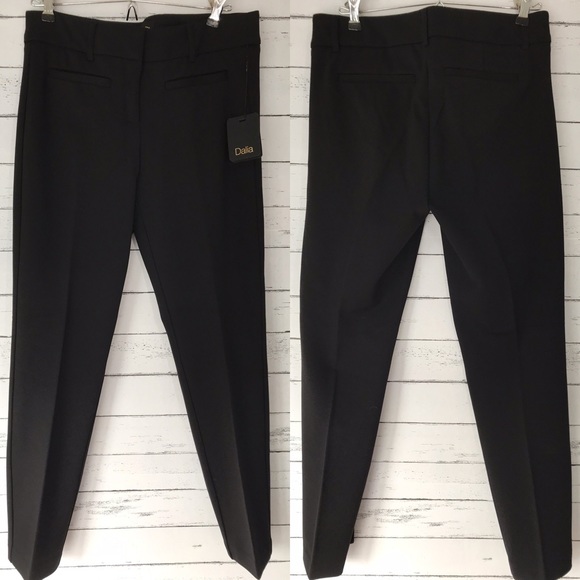 Dalia Straight Leg Black Pants - Picture 1 of 6